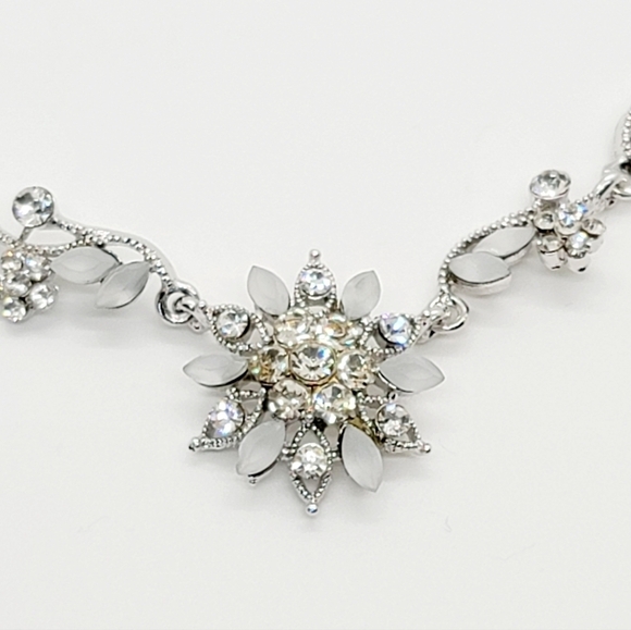 Rhodium plated silver necklace - Picture 3 of 6